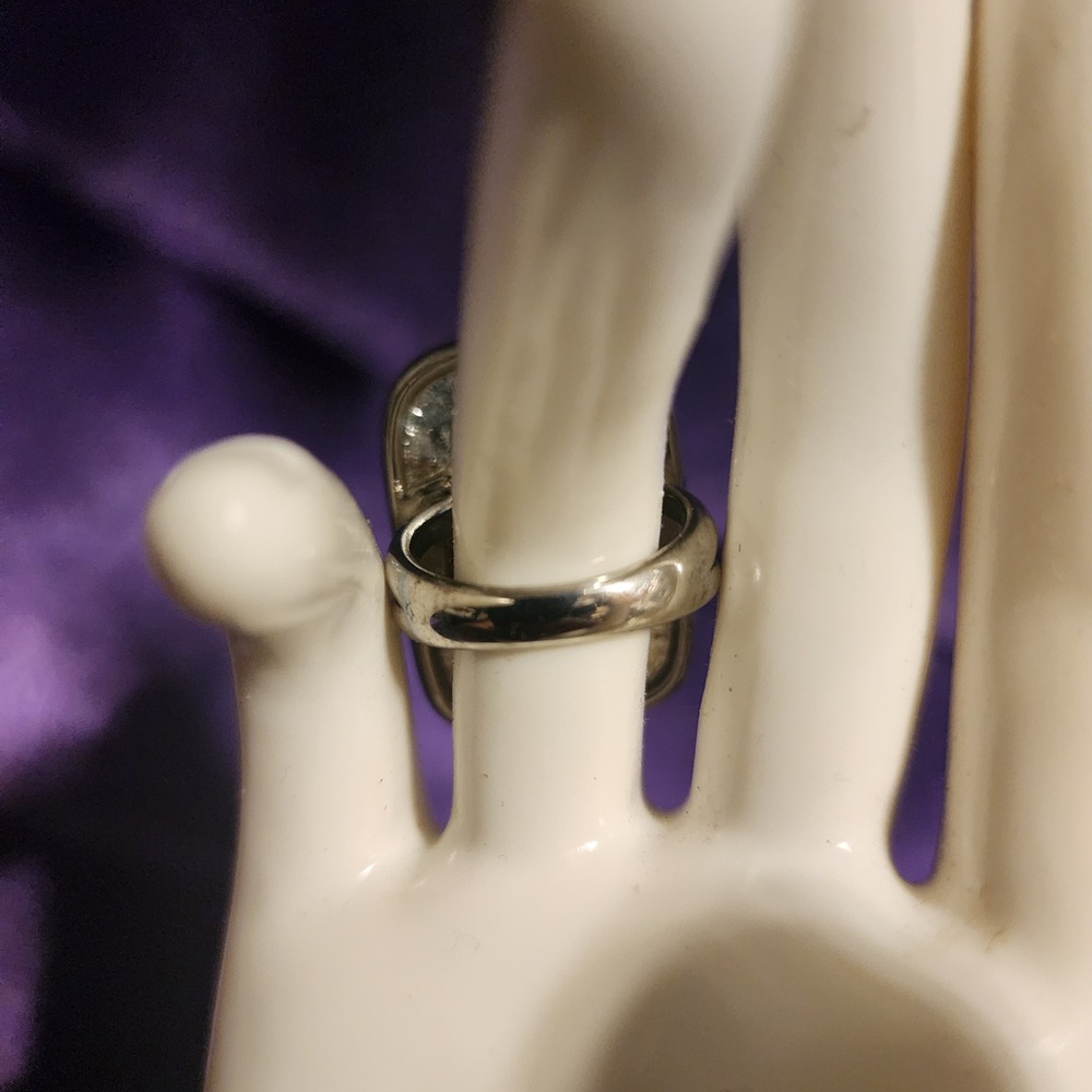 Tigers Eye Statement Ring Rectangular Cabochon Si… - image 3